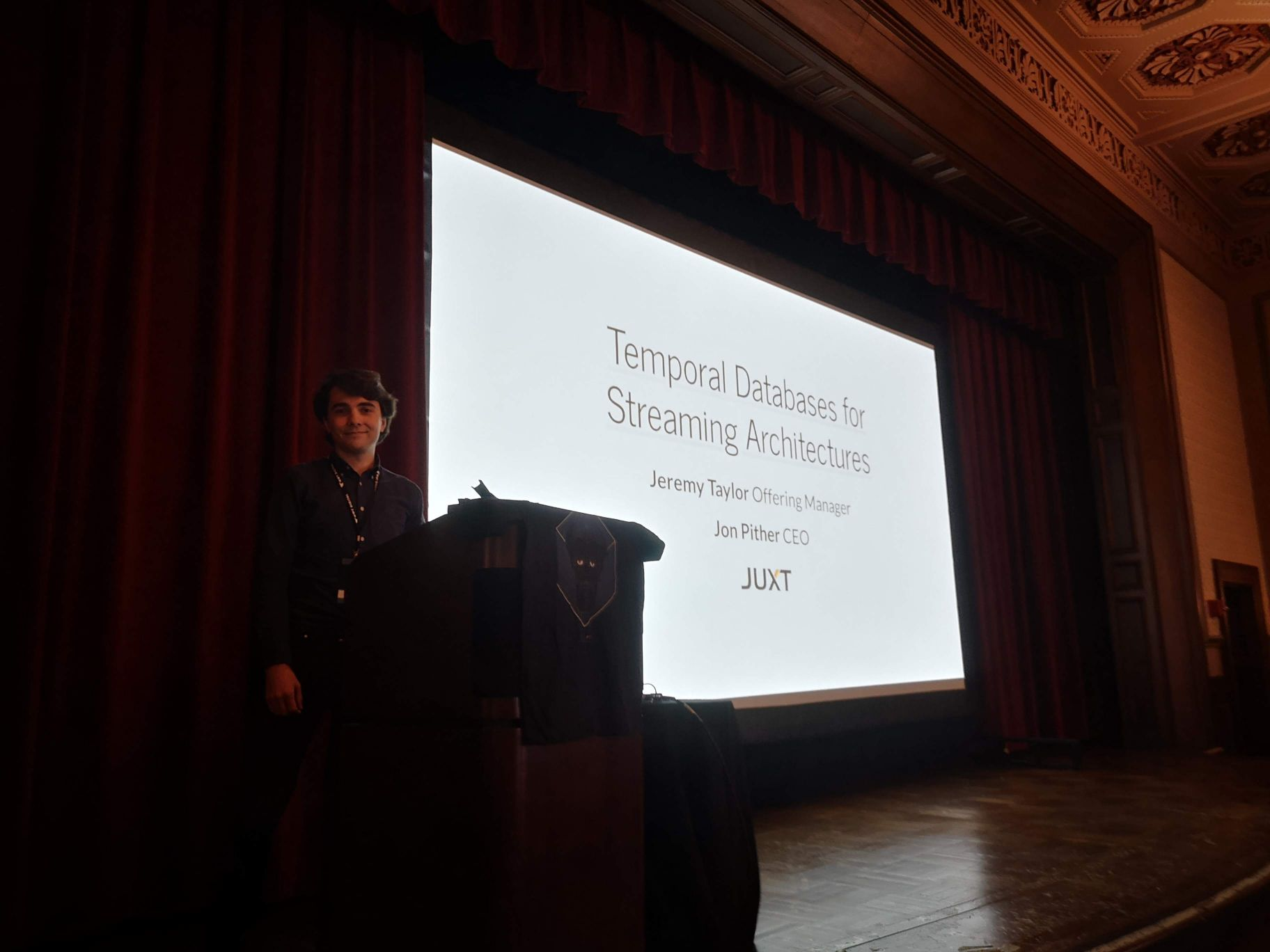 Jeremy at Strange Loop 2019 talking about Crux